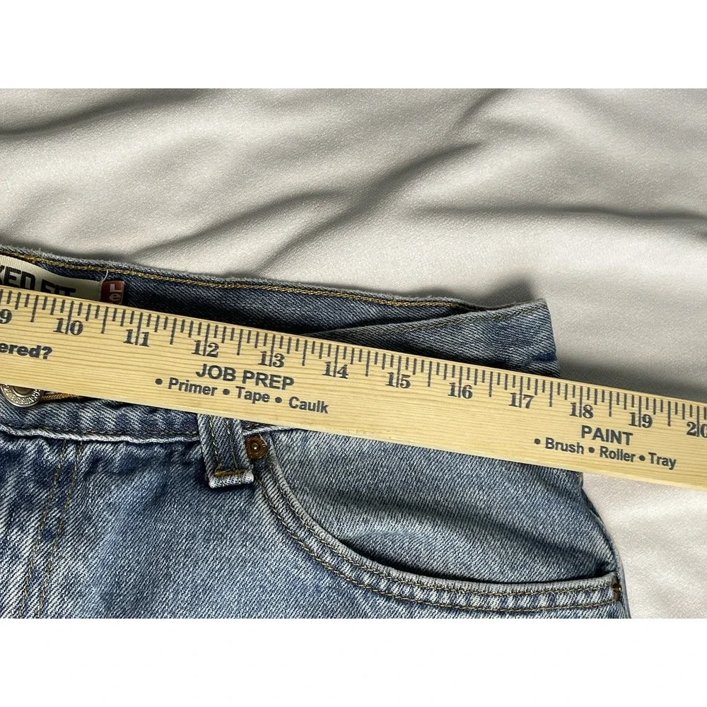 Levis‎ Mens Relaxed Fit 550 Jeans Light Wash Size 36x34 Thrashed, Stains